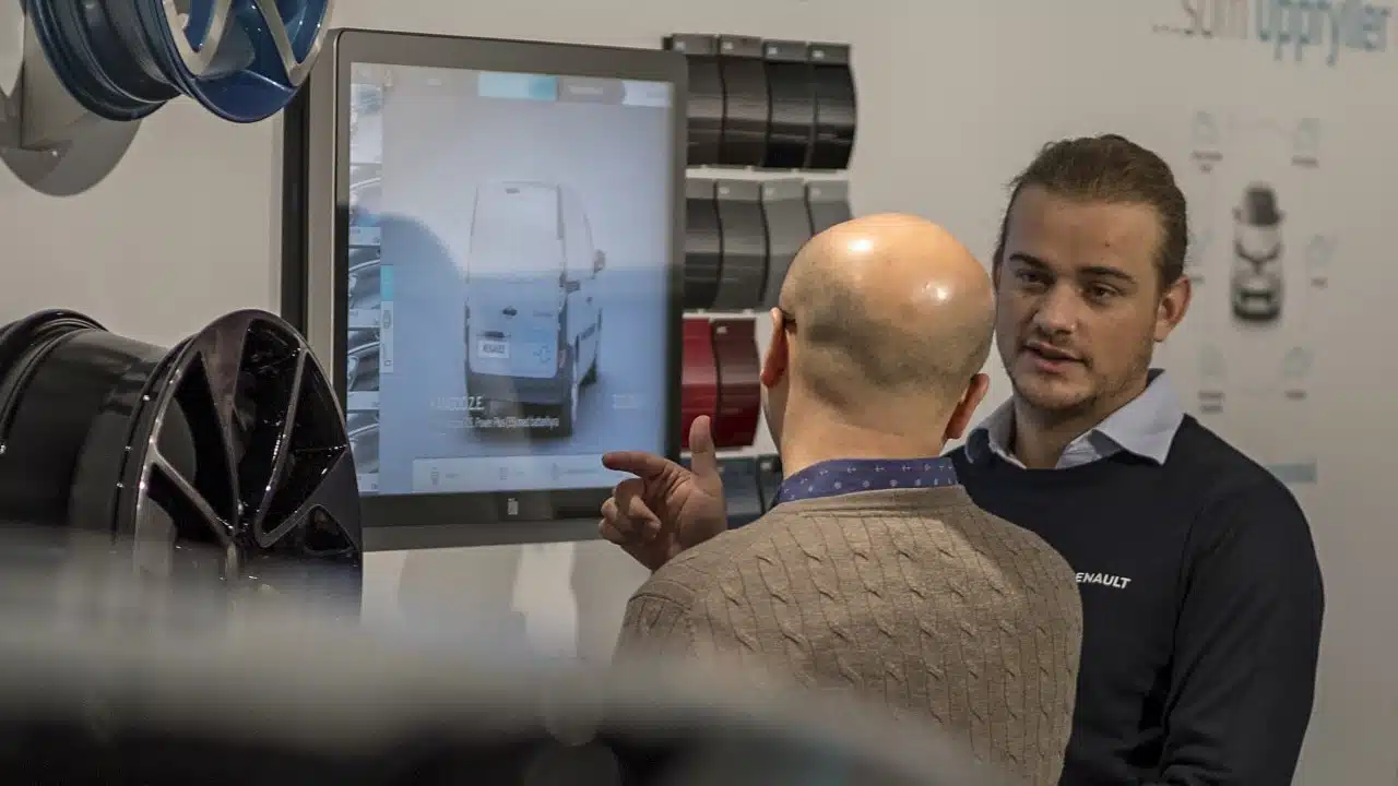 Affichage dynamique interactif dans un point de vente