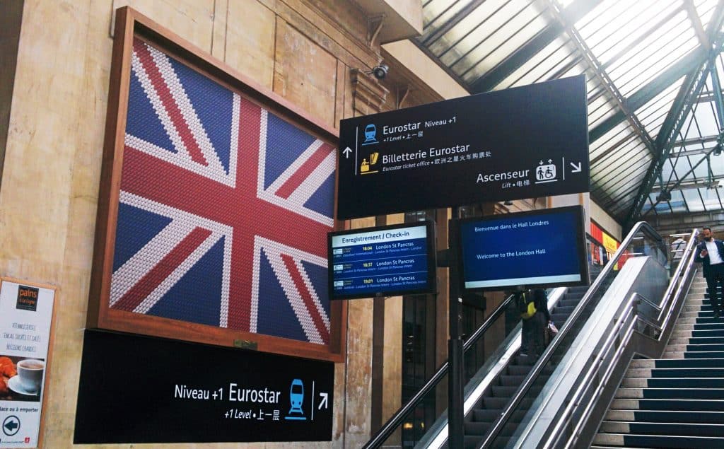 Affichage dynamique dans une gare