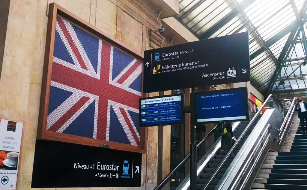 Affichage dynamique dans une gare