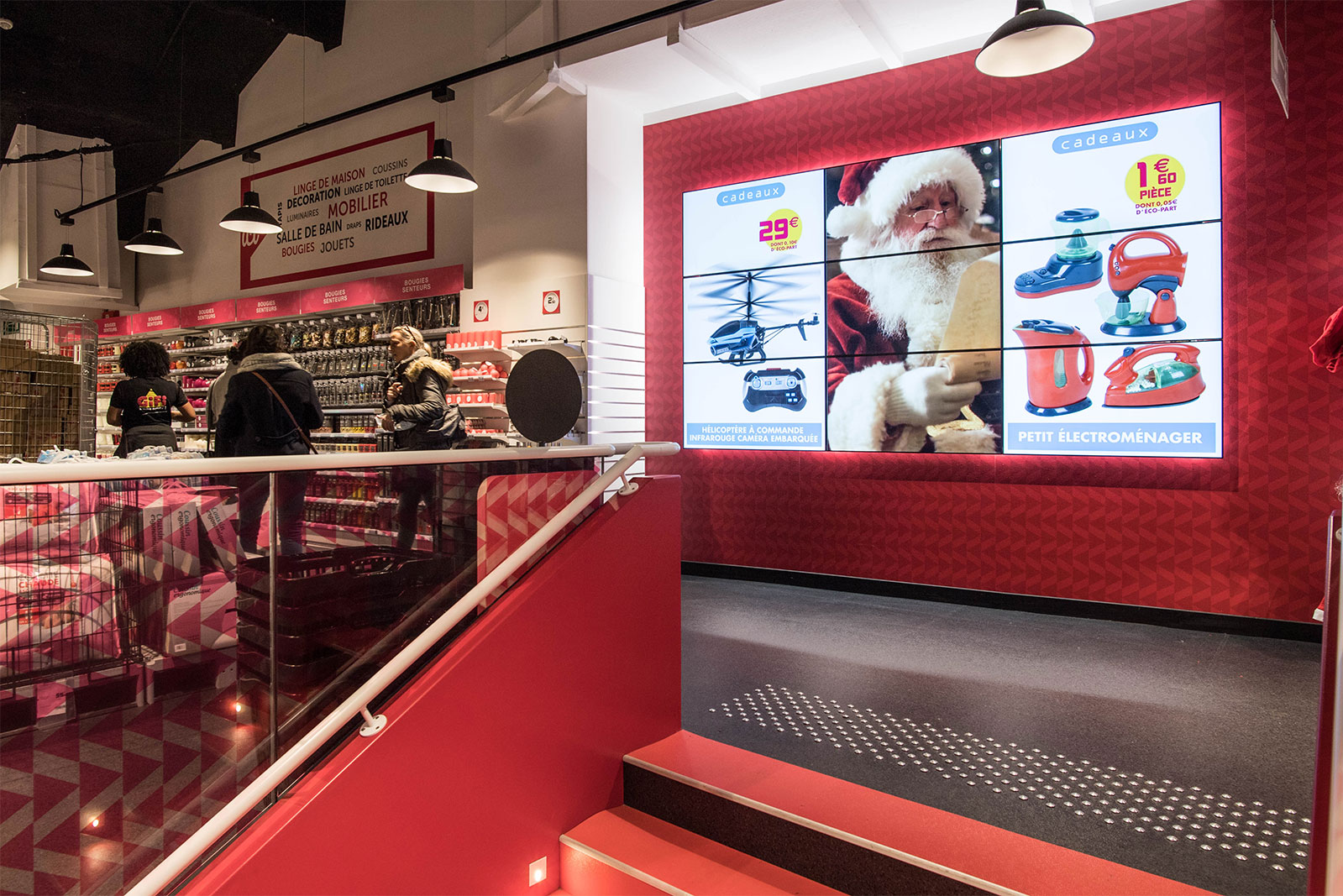 Affichage dynamique multi écran chez Gifi