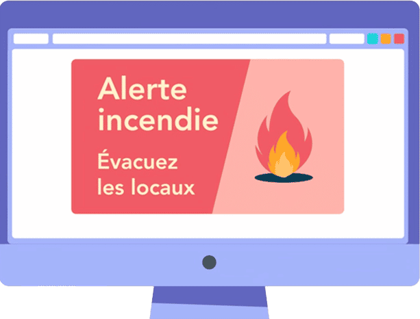 Outil de communication interne permettant permettant d'envoyer des alertes
