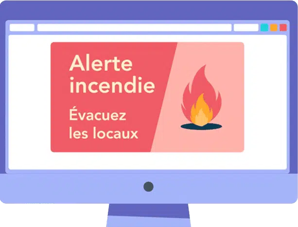 Outil de communication interne permettant permettant d'envoyer des alertes
