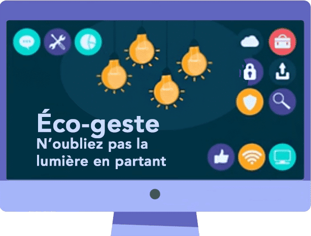 Outil de communication interne permettant permettant de gérer le fond d'écran