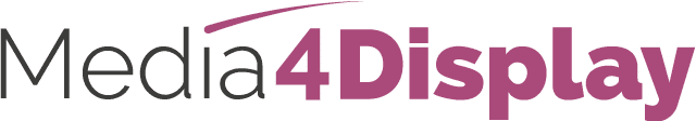 Logo Media4Display logiciel d'affichage dynamique