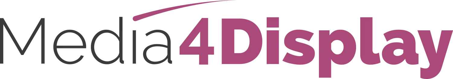 Logo de Media4Display, logiciel d'affichage dynamique de Telelogos