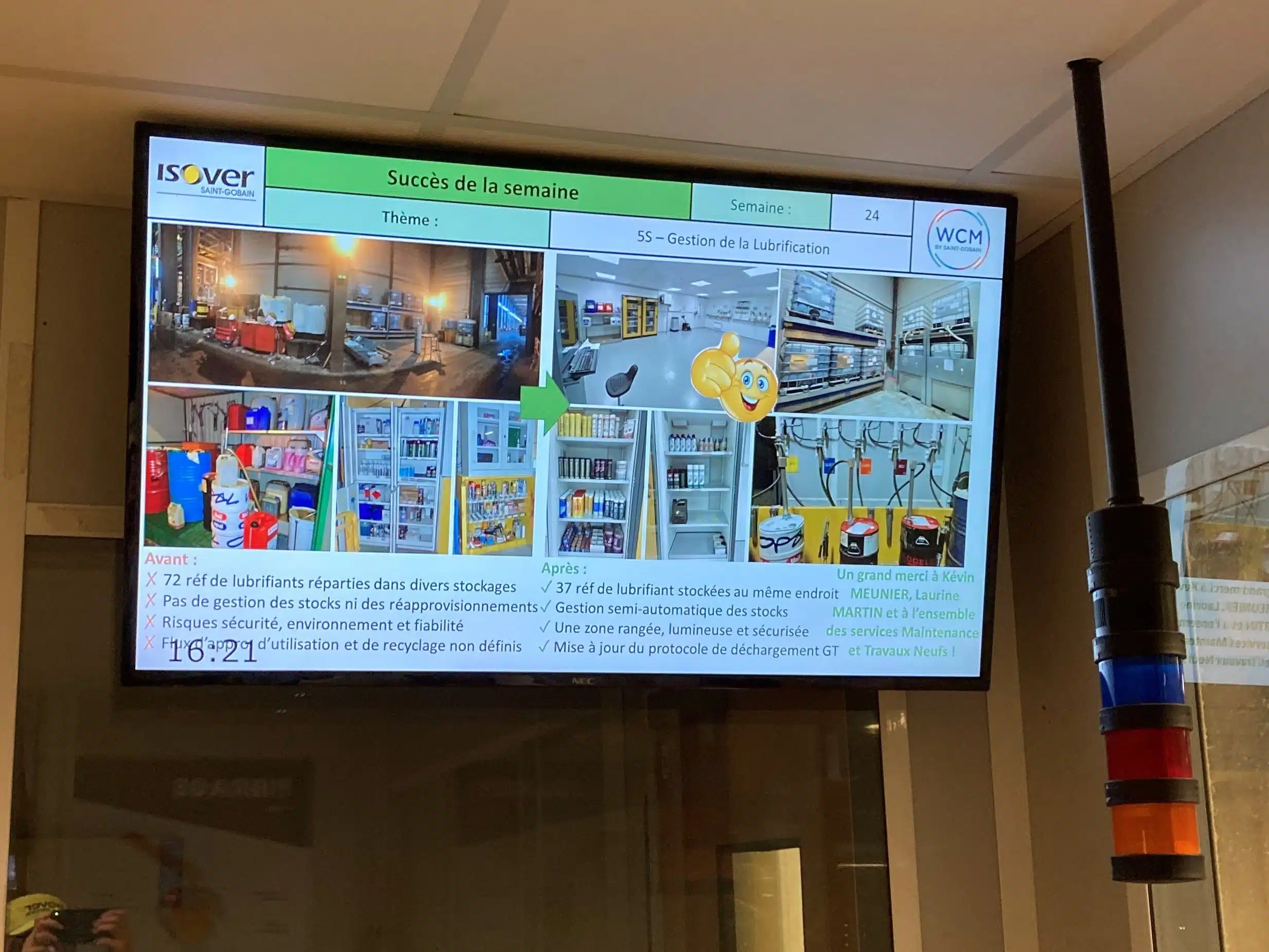 Saint Gobain Isover Placoplatre affichage dynamique industrie success stories