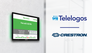 Certification Crestron pour la solution de réservation de salle de Telelogos