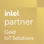 Logo Intel Partner Gold IoT Solutions pour l'affichage dynamique dans l'industrie