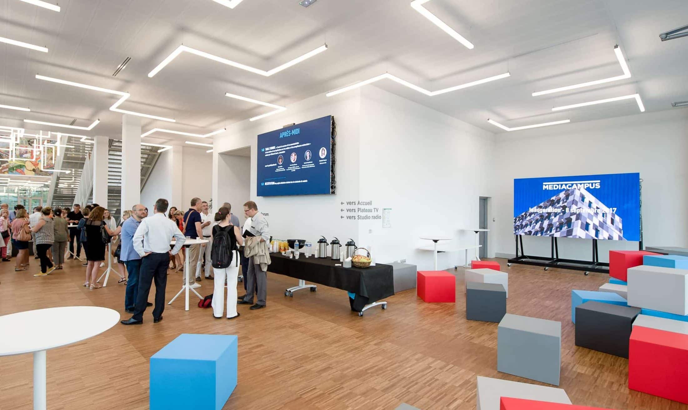 Example of digital signage for external communication