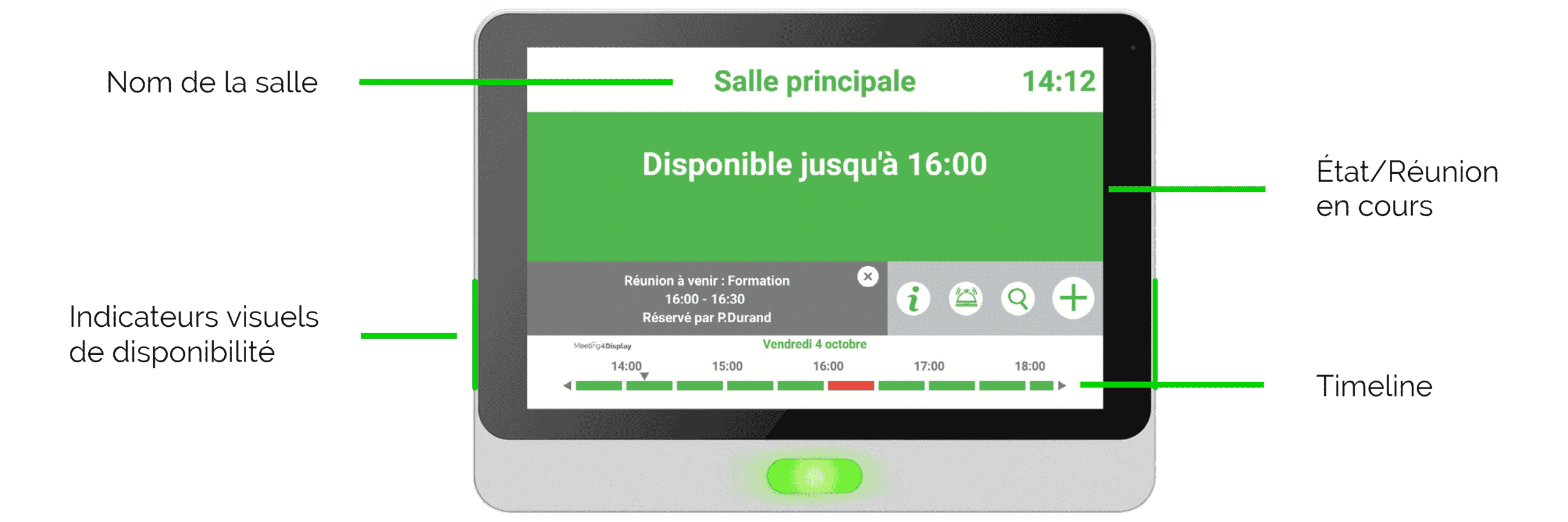 Visuel Meeting4Display et tablette Qbic TD 1050 Pro