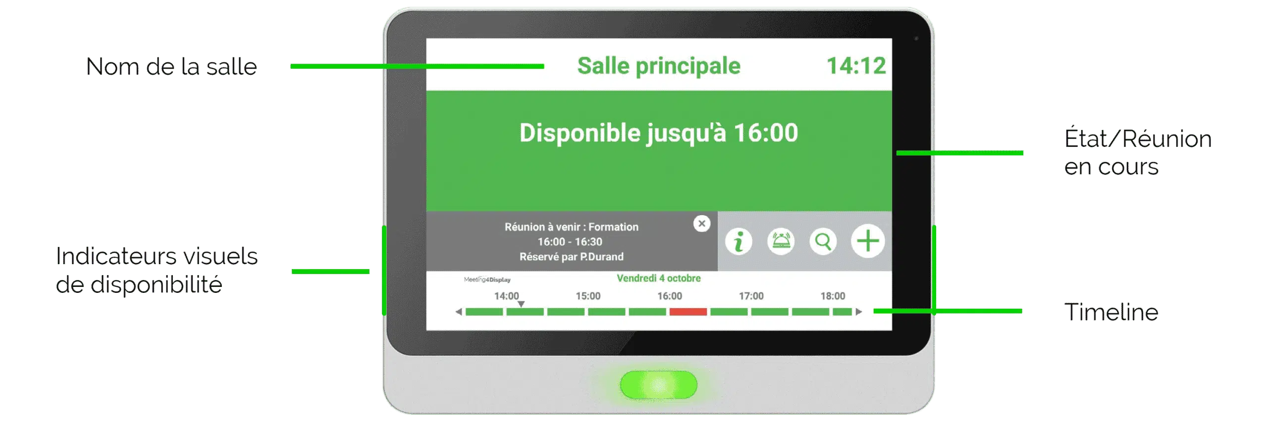 Visuel Meeting4Display et tablette Qbic TD 1050 Pro