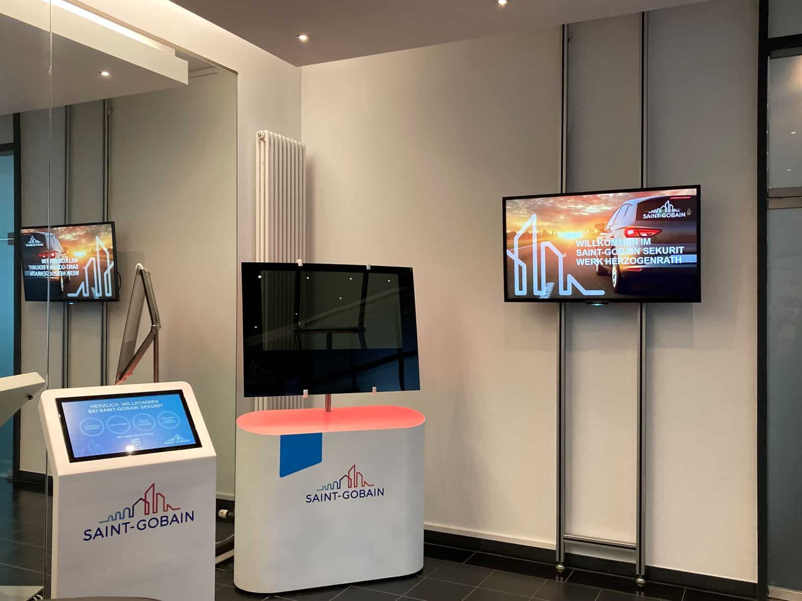 Affichage dynamique chez Saint Gobain