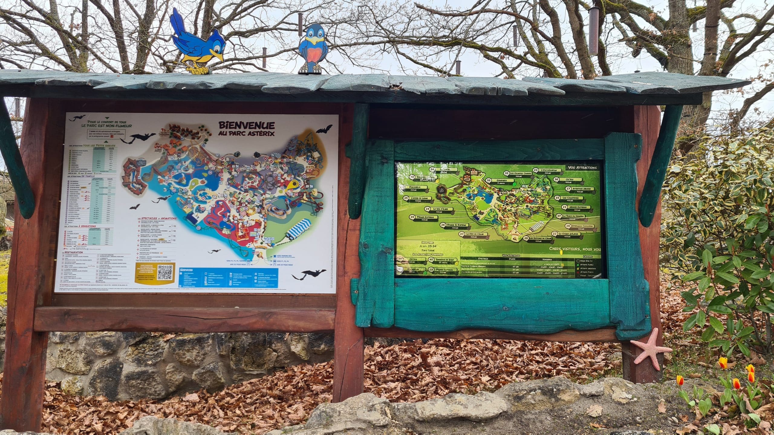Ecran d'affichage dynamique Parc Astérix 