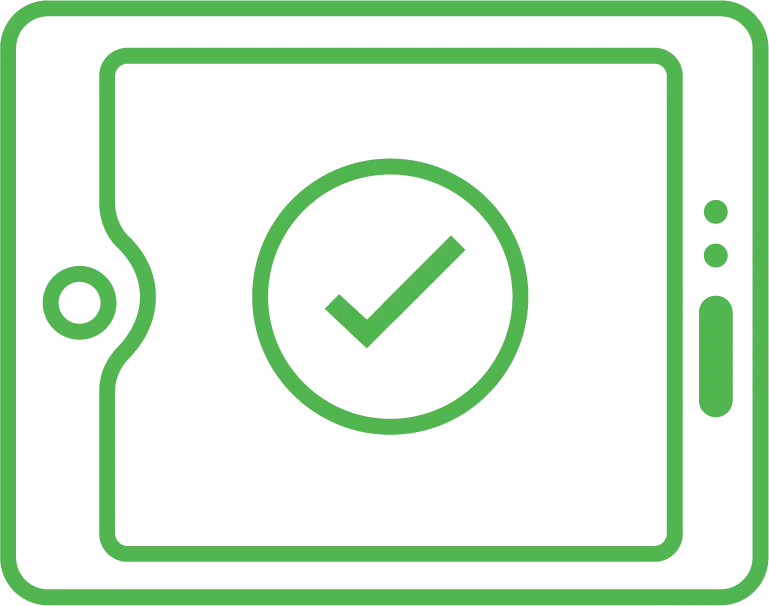 Tablette de réservation à l'entrée de vos salles