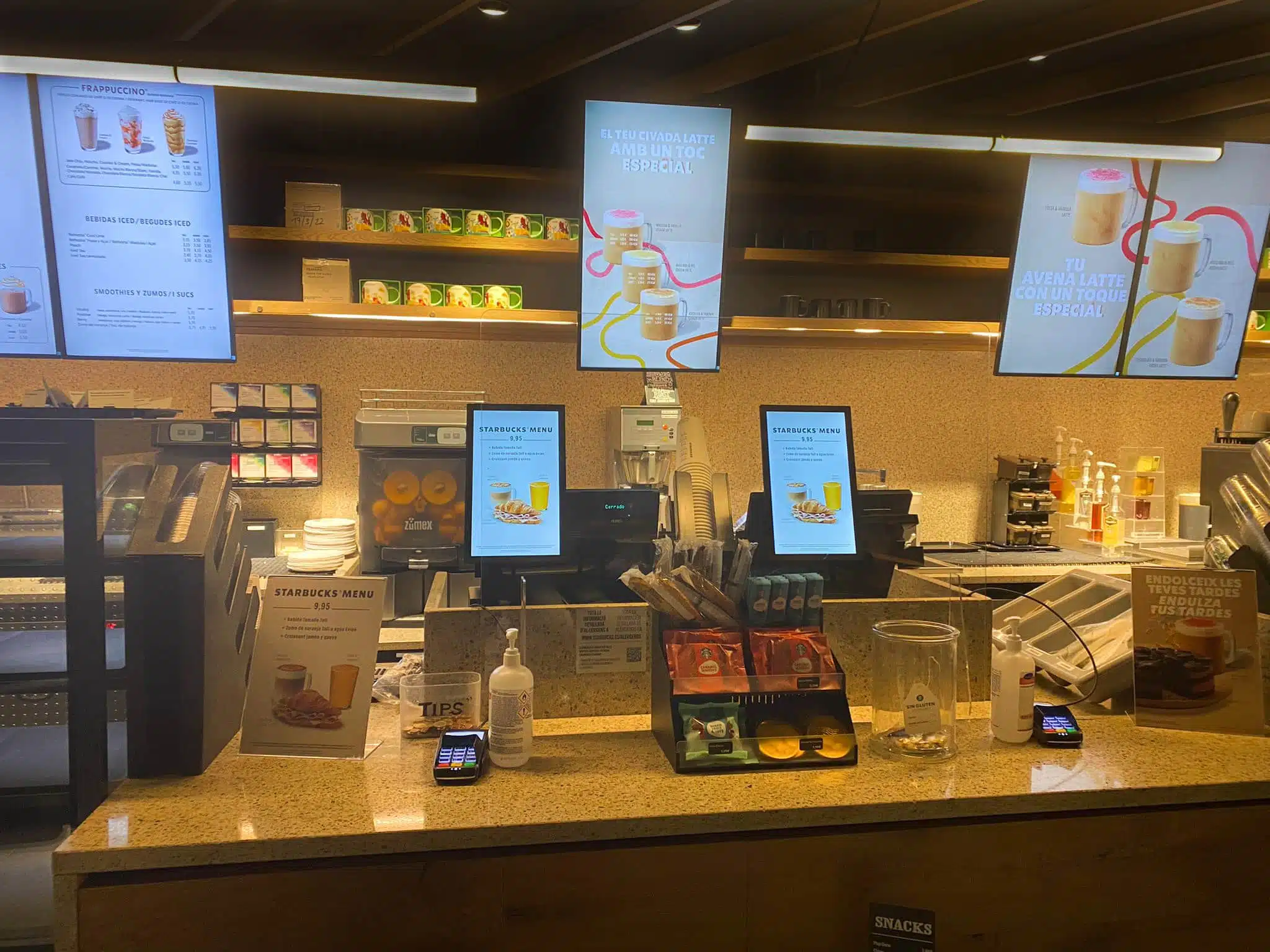 Exemple d'affichage dynamique menu board en restaurant