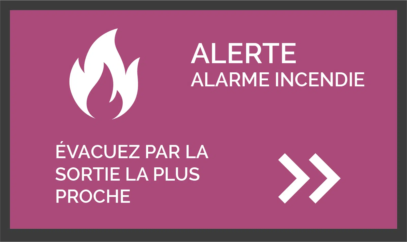 Affichage dynamique pour diffuser des messages de sécurité