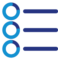 Pictogramme liste de contenus