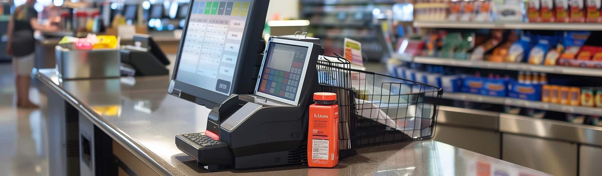 TPV en caisse dans un magasin