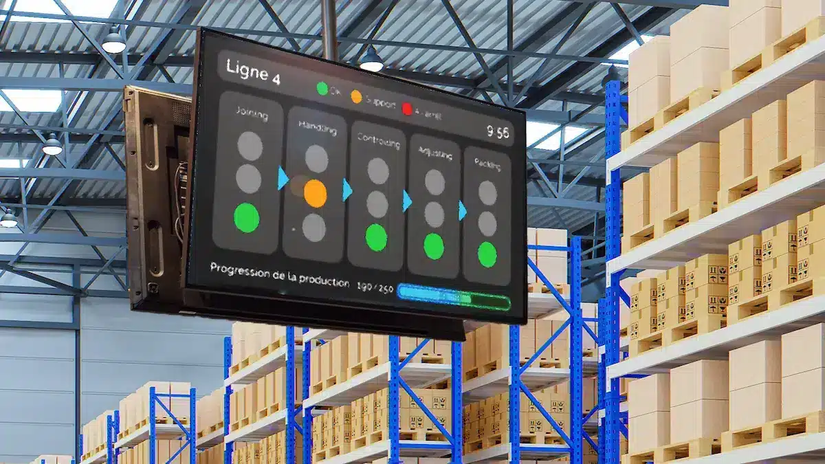 Andon digital dans l'industrie logistique